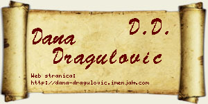Dana Dragulović vizit kartica